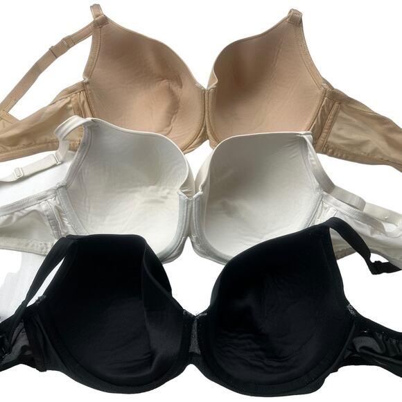 3 Cacique Bras Underwire Unpadded Cup‎ Neutrals Adjustable Strap Women's 42DD - Picture 9 of 10